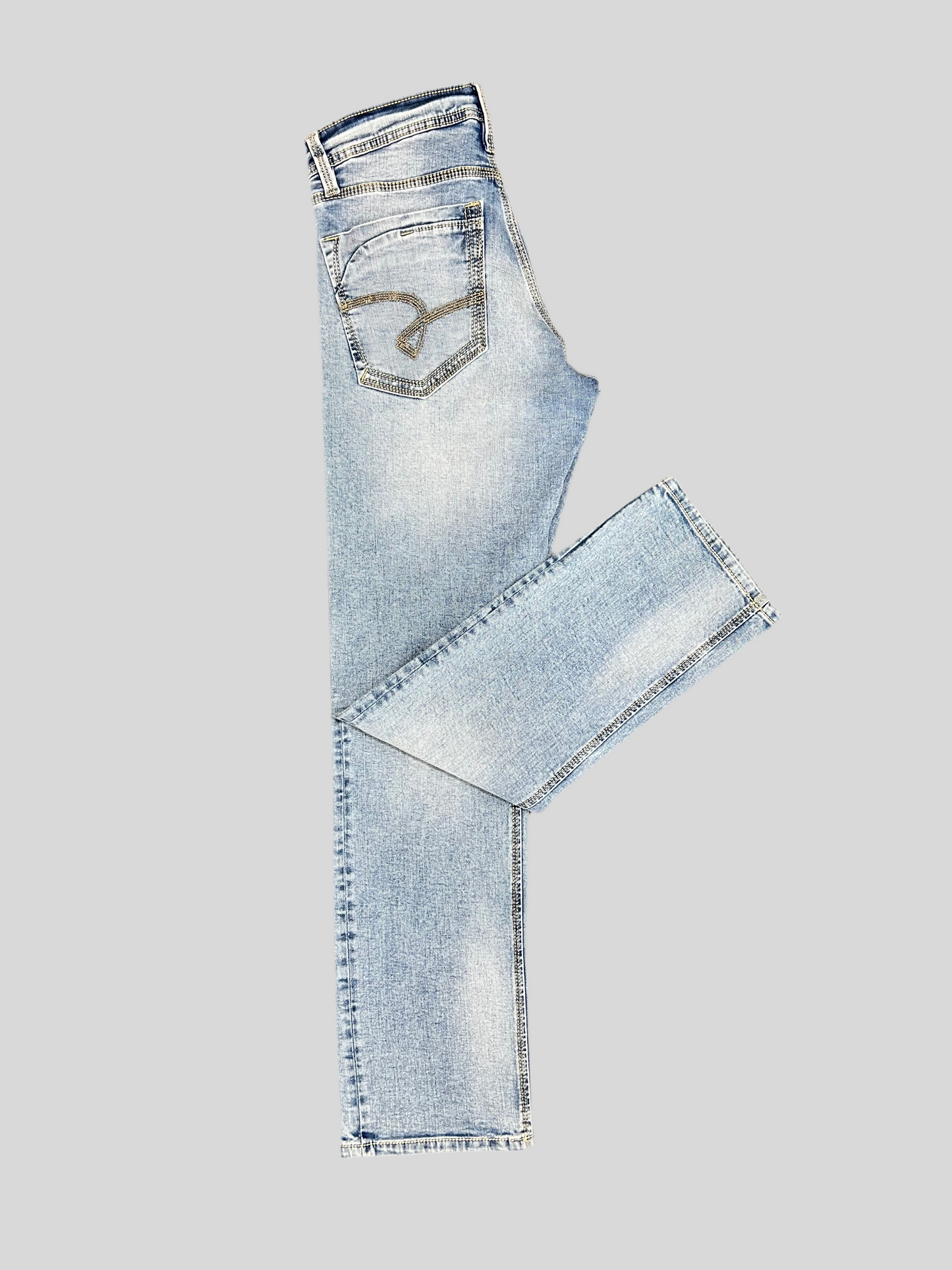 Men Light Blue Regular Fit Jeans