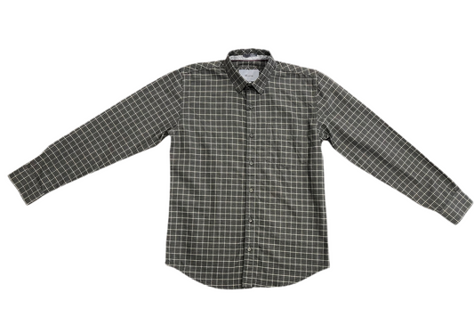 Men Black & White Check Pattern Regular Fit Shirt