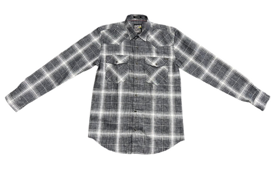 Men Black & White Check Regular Fit Casual Shirt