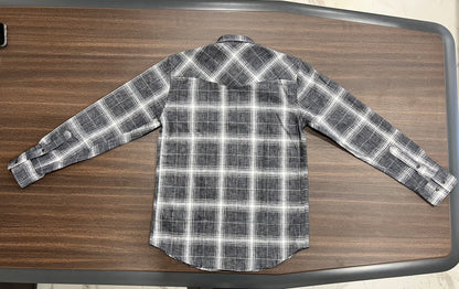 Men Black & White Check Regular Fit Casual Shirt