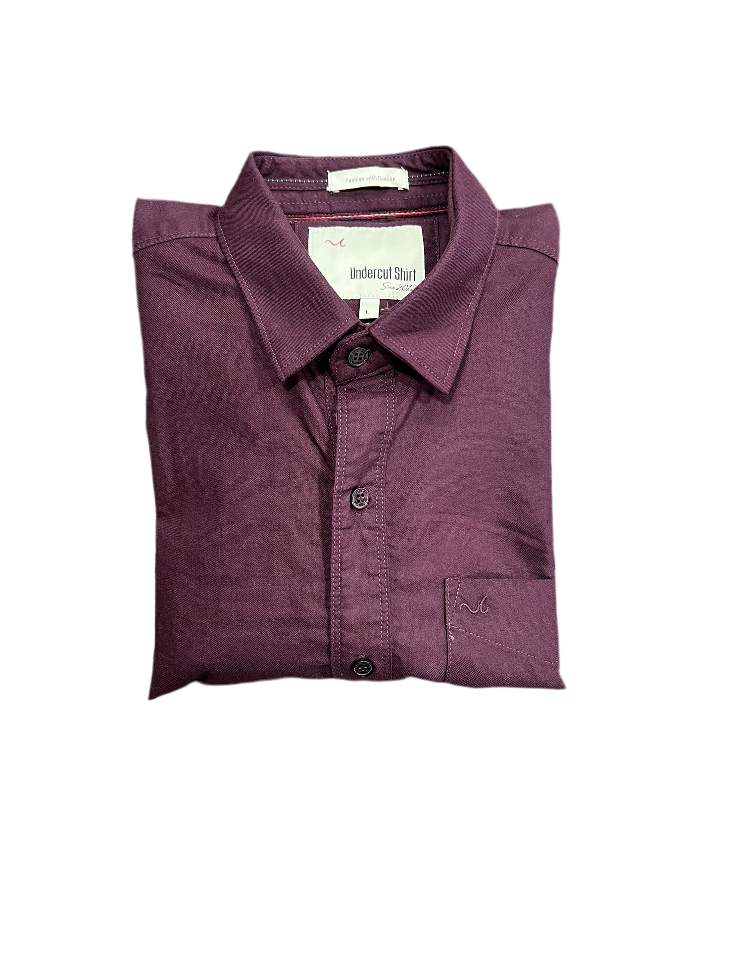 Men Wine Regular Fit Shirt