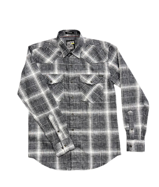 Men Black & White Check Regular Fit Casual Shirt