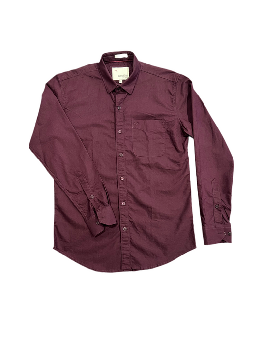 Men Wine Regular Fit Shirt