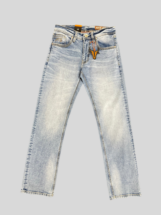 Men Light Blue Regular Fit Jeans