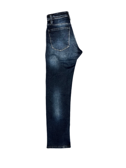 Men Navy Blue Regular Fit Jeans