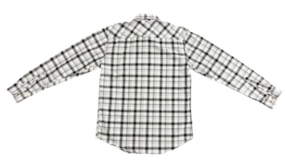 Men White & Black Checked Regular Fit Casual Shirt