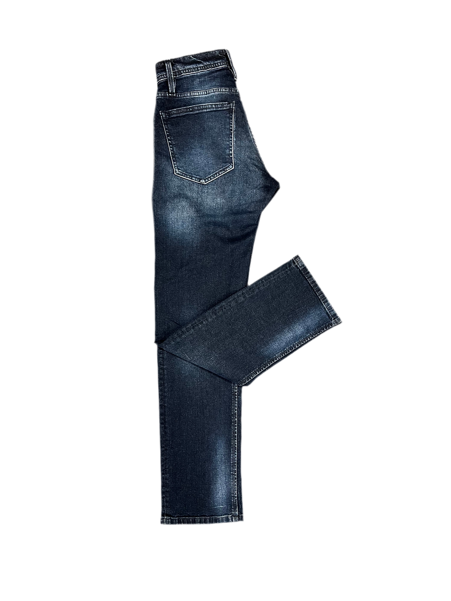 Men Navy Blue Regular Fit Jeans