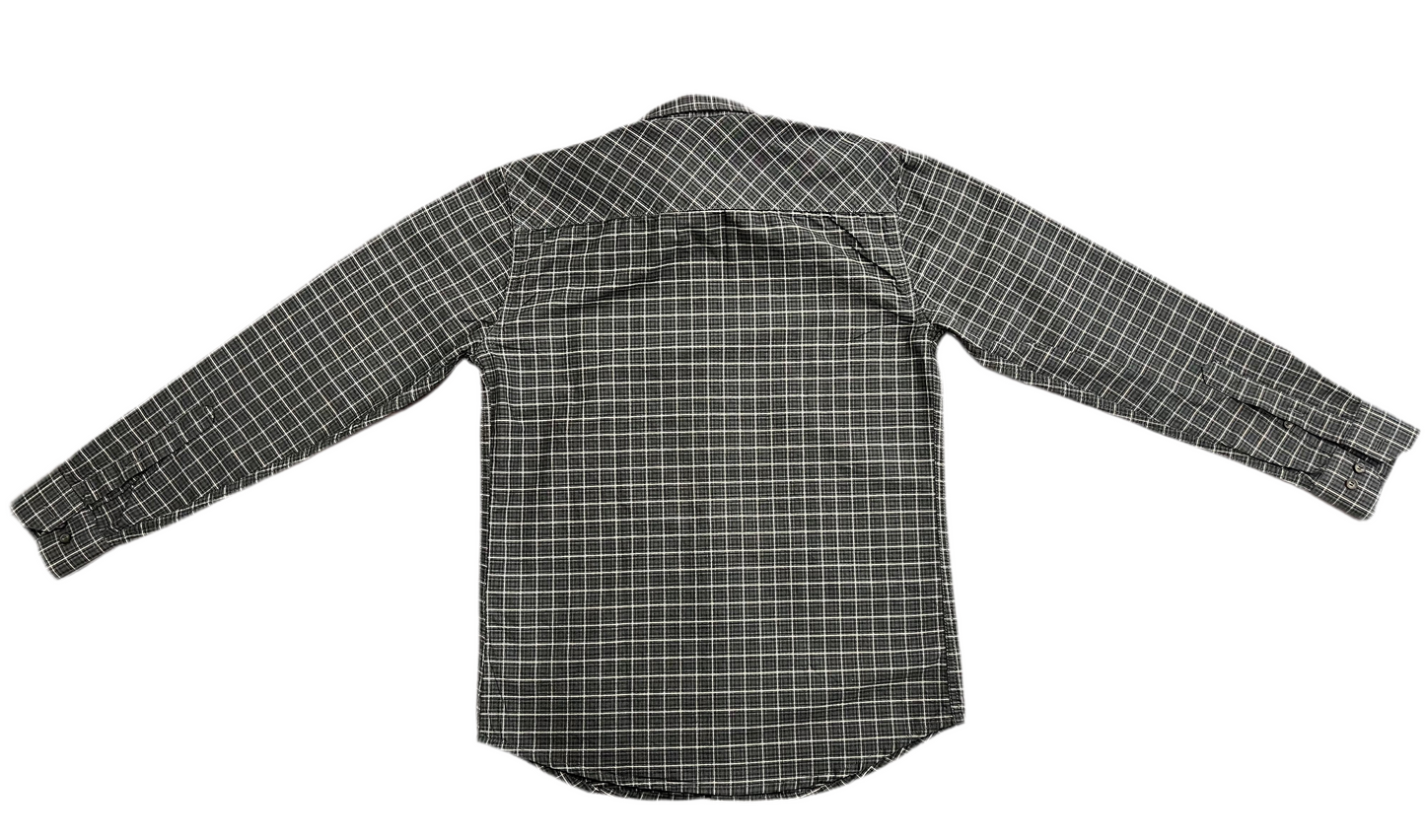 Men Black & White Check Pattern Regular Fit Shirt
