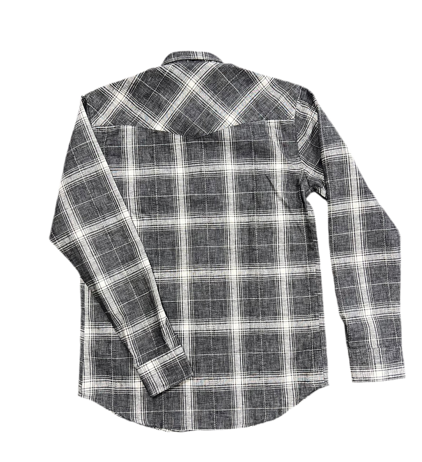 Men Black & White Check Regular Fit Casual Shirt