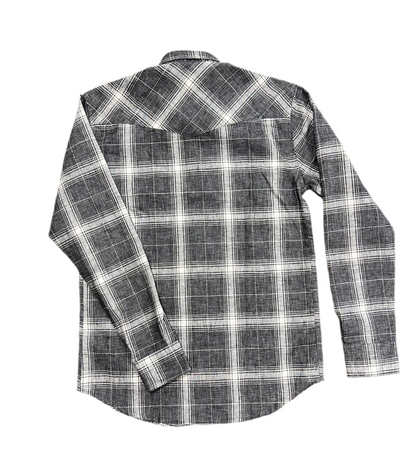 Men Black & White Check Regular Fit Casual Shirt